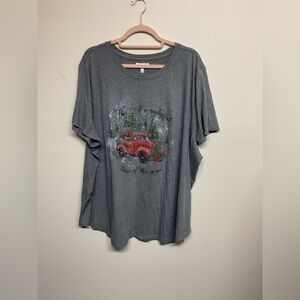 Maurices Charcoal Tee with Subtle Graphic